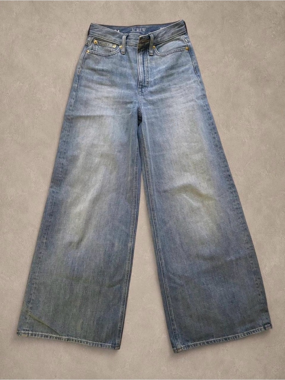 J. Crew Wide-Leg Super High-Rise Denim Size 24